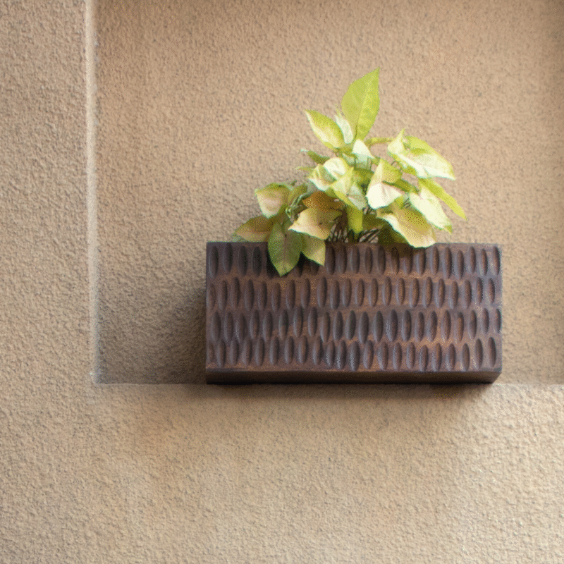 Linear Hammered Planter