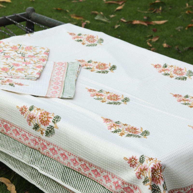 Wildflower Meadow Waffle Bedcover Set
